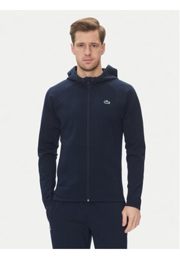 Lacoste Dres WH3108 Granatowy Regular Fit. Kolor: niebieski. Materiał: syntetyk