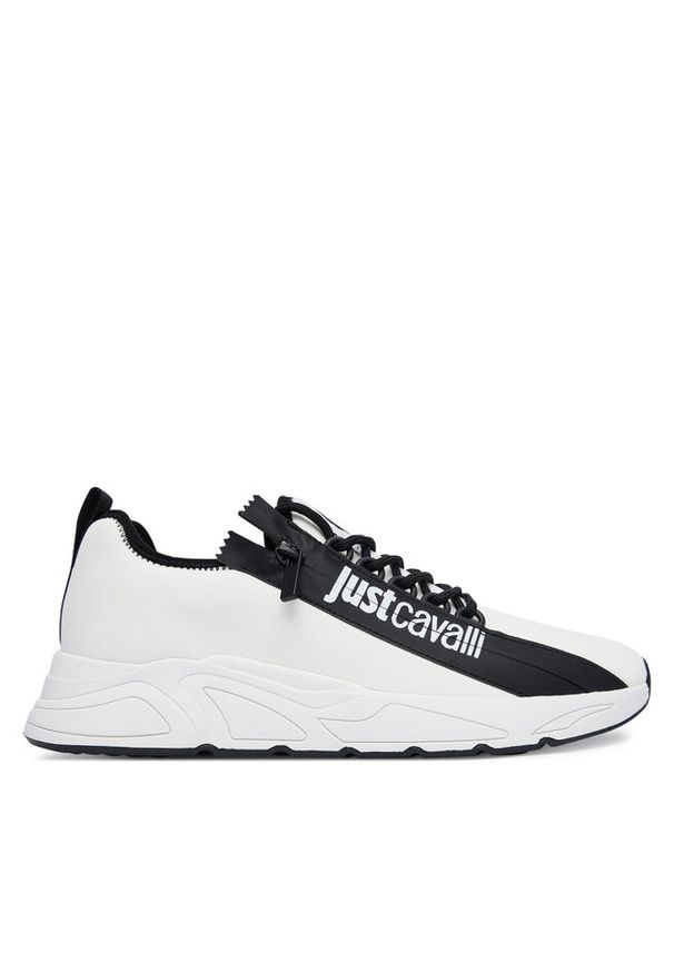 Sneakersy Just Cavalli. Kolor: biały