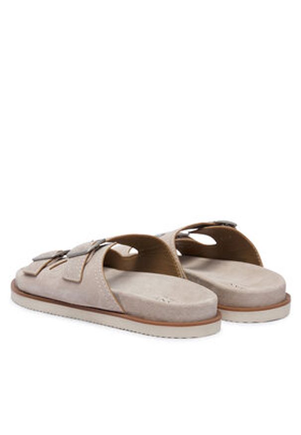 GANT - Gant Klapki 32663295 Beżowy. Kolor: beżowy. Materiał: skóra, zamsz