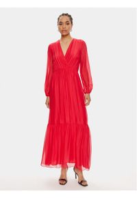 Dixie Sukienka letnia A207J102 Czerwony Regular Fit. Kolor: czerwony. Materiał: wiskoza. Sezon: lato #1
