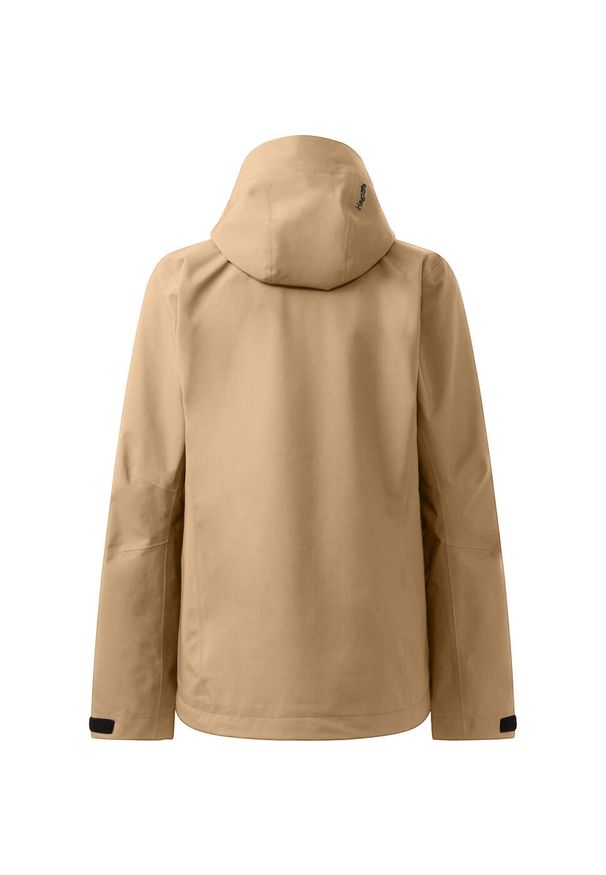 Damska kurtka wodoodporna Haglöfs Breeze. Kolor: beżowy. Sport: turystyka piesza
