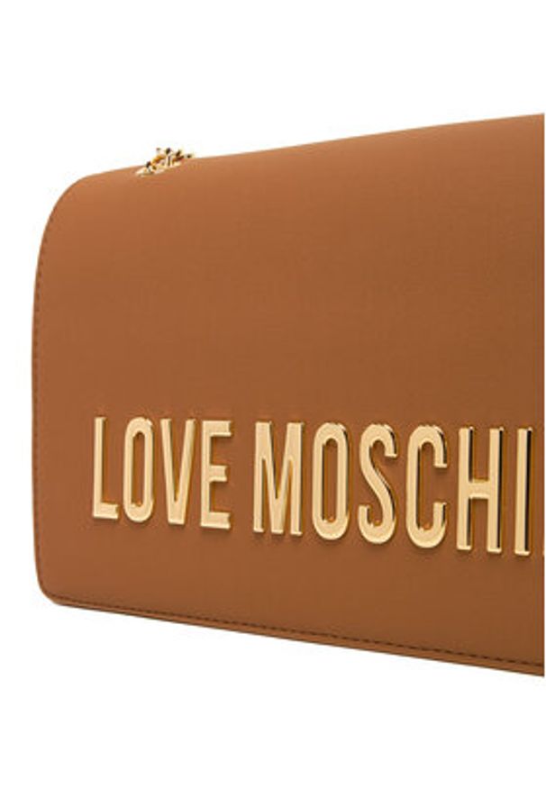 Love Moschino - LOVE MOSCHINO Torebka JC4192PP1MKD0201 Brązowy. Kolor: brązowy. Materiał: skórzane