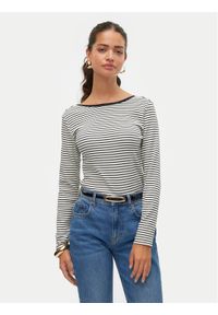 Vero Moda Bluzka Chloe 10314406 Biały Slim Fit. Kolor: biały. Materiał: bawełna #1