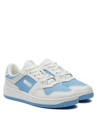 Tommy Jeans Sneakersy Tjw Retro Basket Tonal Logo EN0EN02571 Niebieski. Kolor: niebieski. Materiał: skóra #6