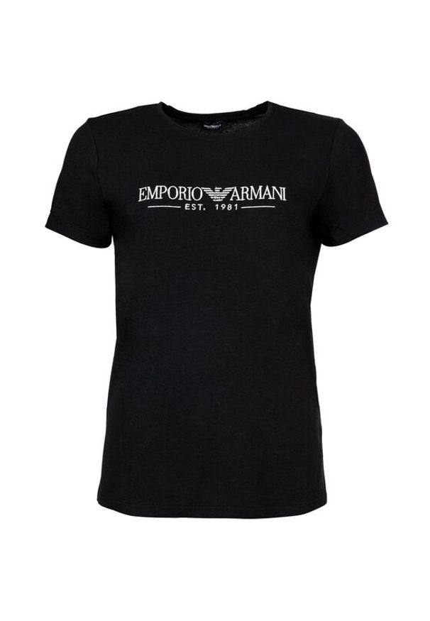 Emporio Armani Underwear T-Shirt EW000408 AF10881 UC001 Czarny Regular Fit. Kolor: czarny. Materiał: bawełna