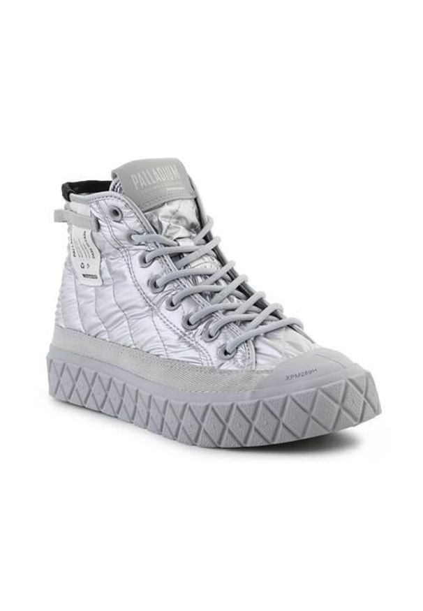 Buty do chodzenia damskie Palladium Palla Ace Re-quilt. Zapięcie: zamek. Kolor: szary. Materiał: materiał, tkanina, syntetyk. Szerokość cholewki: normalna. Sport: turystyka piesza