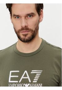 EA7 Emporio Armani T-Shirt 3DPT71 PJM9Z 1846 Zielony Regular Fit. Kolor: zielony. Materiał: bawełna #3