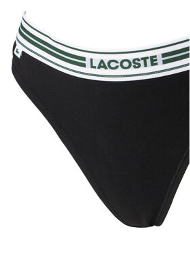 Lacoste Stringi 8F5198 Czarny. Kolor: czarny. Materiał: bawełna