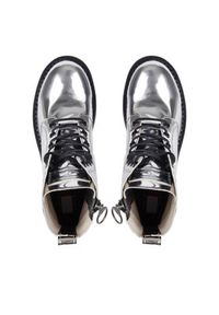 Tommy Jeans Botki Tjw Flatform Zip Up Metallic EN0EN02403 Szary. Kolor: szary #4