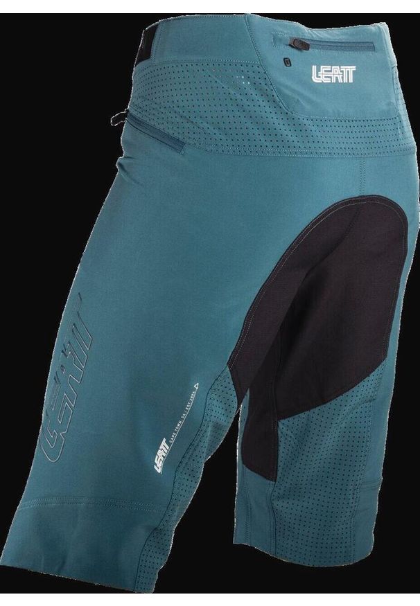 Spodenki rowerowe LEATT Shorts MTB Gravity 4.0. Kolor: zielony, niebieski, wielokolorowy. Sport: kolarstwo