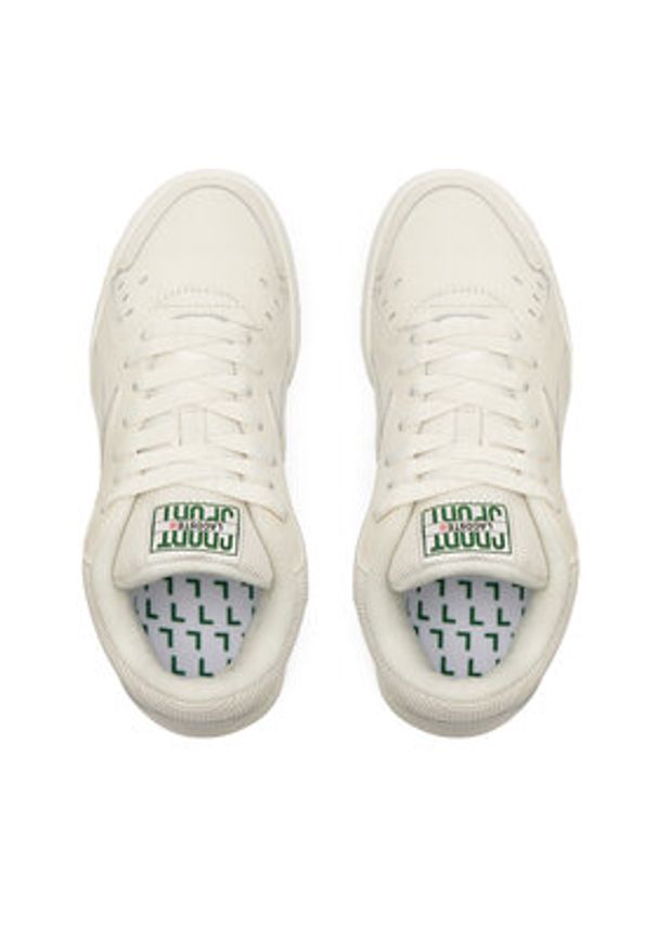 Lacoste Sneakersy Aceline 747SFA0034 Écru. Materiał: skóra