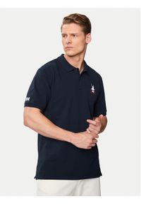 Helly Hansen Polo Koster Polo 34299 Granatowy Regular Fit. Typ kołnierza: polo. Kolor: niebieski. Materiał: bawełna