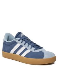 Adidas - adidas Buty Vl Court 3.0 K ID6308 Granatowy. Kolor: niebieski. Materiał: zamsz, skóra
