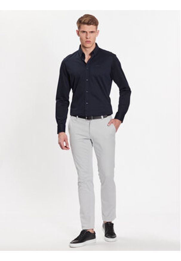 BOSS - Boss Koszula 50469378 Granatowy Regular Fit. Kolor: niebieski. Materiał: bawełna, syntetyk