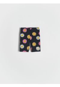 Reserved - Szorty SmileyWorld® - czarny. Kolor: czarny. Materiał: elastan, bawełna #1