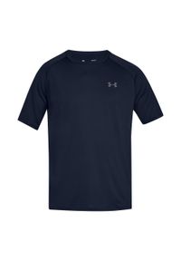 Under Armour - Męska Koszulka Tech 2.0. Kolor: niebieski. Sport: turystyka piesza