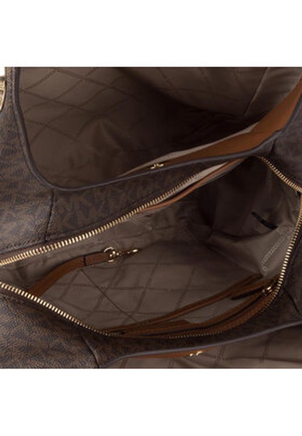 MICHAEL Michael Kors Torebka Lillie 30T9G0LE3B Brązowy. Kolor: brązowy. Materiał: skórzane