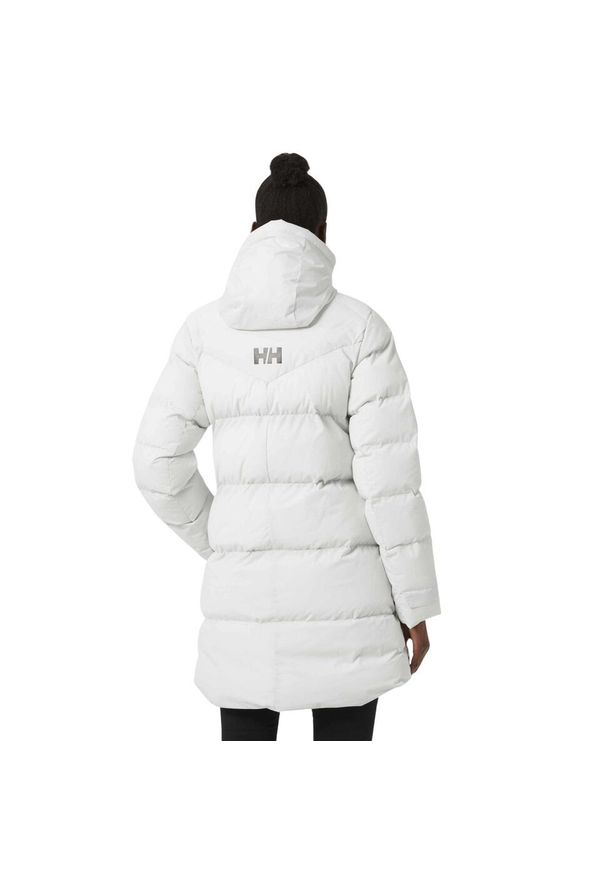 Parka damska Helly Hansen adore puffy. Kolor: biały. Sezon: zima. Sport: turystyka piesza
