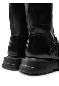 Love Moschino - LOVE MOSCHINO Botki JA24134G1LIA0000 Czarny. Kolor: czarny. Materiał: skóra #3