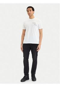 Calvin Klein Jeans T-Shirt SS 30s EU LV04RG804G Biały Regular Fit. Kolor: biały. Materiał: bawełna #3