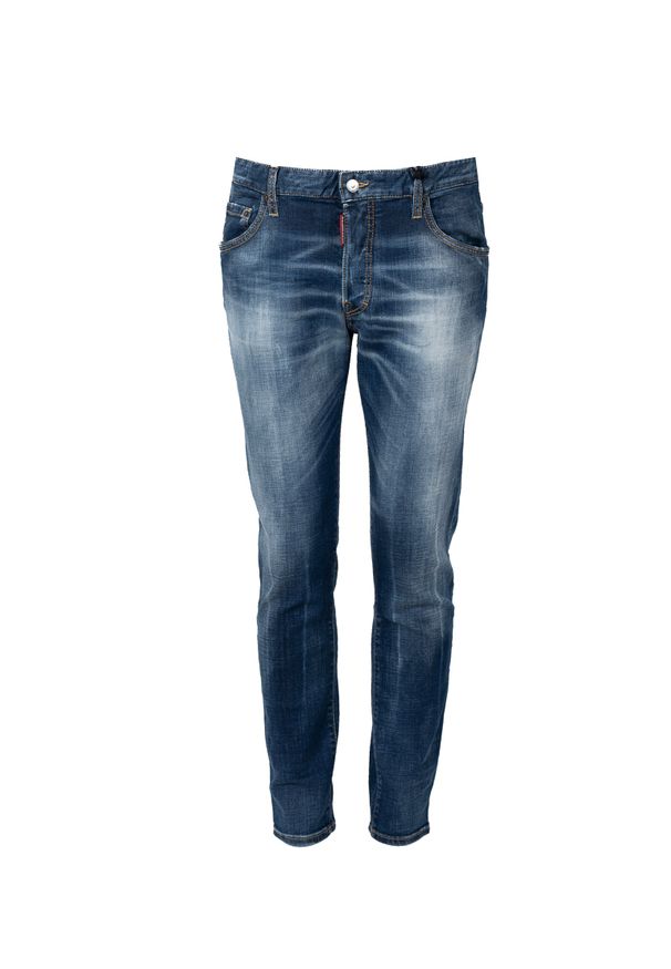 DSQUARED2 - Dsquared2 Jeansy "Skater Jean" | S74LB1281 S30664 | Mężczyzna | Granatowy. Okazja: na co dzień. Stan: obniżony. Kolor: niebieski. Sezon: lato. Styl: elegancki, casual