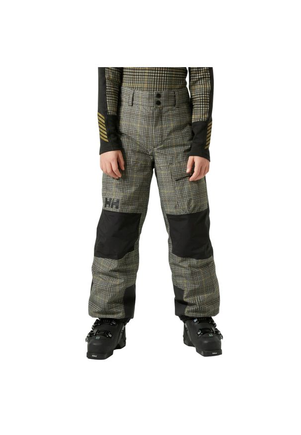 Dziecięce spodnie narciarskie Helly Hansen Powder LT. Kolor: brązowy. Sezon: zima. Sport: narciarstwo