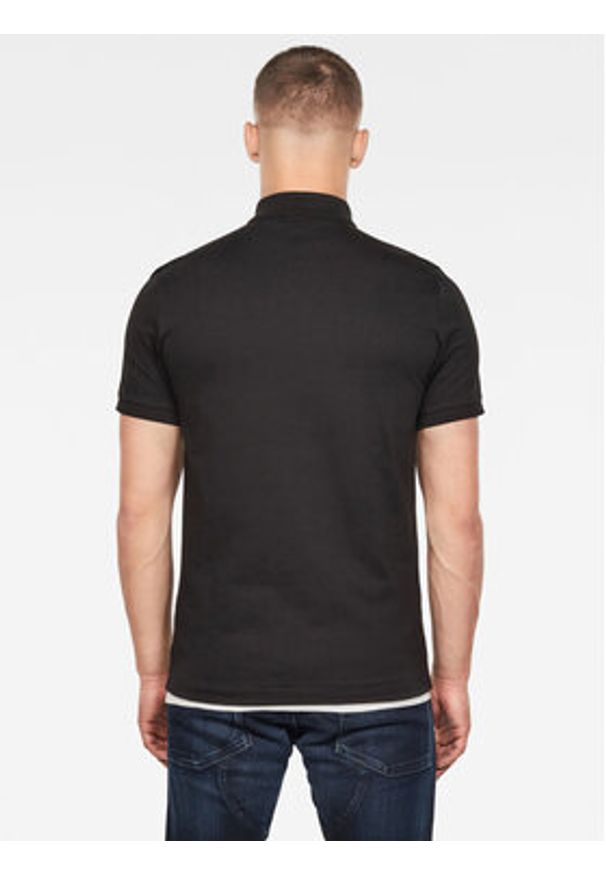 G-Star RAW - G-Star Raw Polo D11595-5864-6484 Granatowy Regular Fit. Typ kołnierza: polo. Kolor: niebieski. Materiał: bawełna