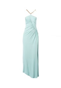 Pinko Sukienka "Soncino" | 1G17JG Y7SC | Kobieta | Zielony. Kolor: zielony. Materiał: wiskoza, elastan. Długość rękawa: na ramiączkach. Styl: wizytowy. Długość: maxi