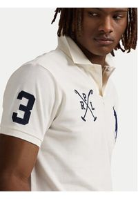 Polo Ralph Lauren Polo 710978082002 Biały Custom Slim Fit. Typ kołnierza: polo. Kolor: biały. Materiał: bawełna #5