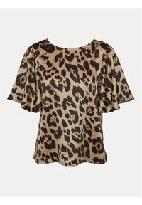 Vero Moda Bluzka Merle 10316600 Beżowy Regular Fit. Kolor: beżowy. Materiał: syntetyk #3