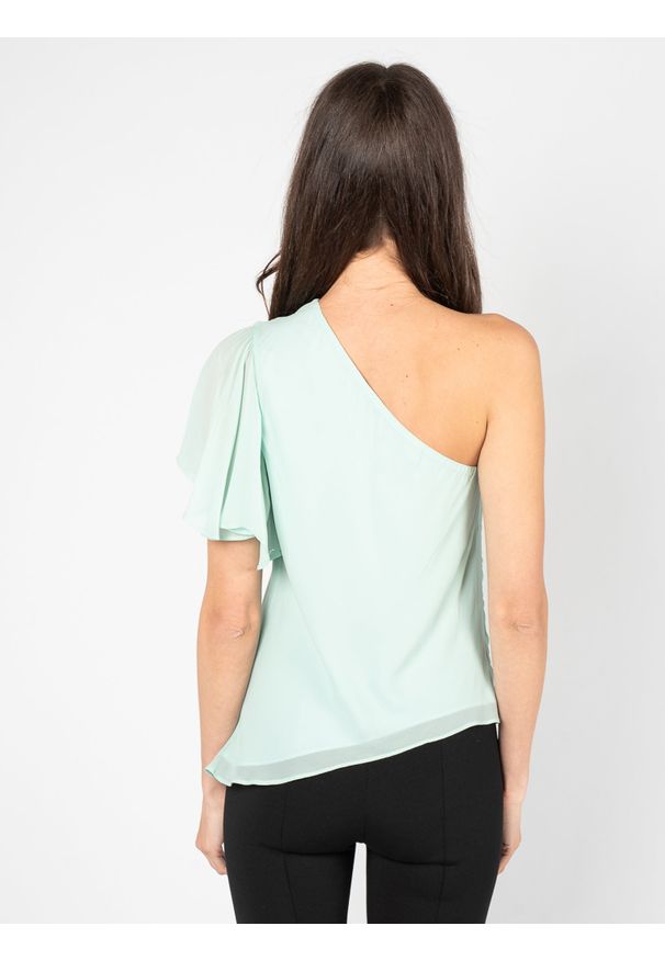Patrizia Pepe Bluzka | DC1255/A2IW | Kobieta | Błękitny. Okazja: na co dzień. Kolor: niebieski. Materiał: wiskoza. Styl: elegancki, casual
