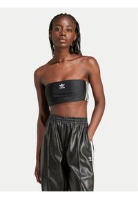 Adidas - adidas Top 3-Stripes Tube IX7823 Czarny Slim Fit. Kolor: czarny. Materiał: syntetyk