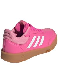 Adidas - Buty adidas Tensaur Sport Training Lace IF1722 różowe. Okazja: na uczelnię. Zapięcie: sznurówki. Kolor: różowy. Materiał: guma, syntetyk, skóra, materiał. Szerokość cholewki: normalna #2