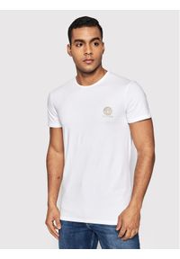 VERSACE - Versace T-Shirt Mc Girocollo Intimo Uomo AUU01005 Biały Slim Fit. Kolor: biały. Materiał: bawełna #1