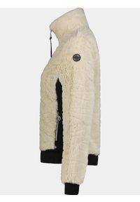 LUHTA - Sweter damski Luhta Isolahti. Kolor: beżowy. Materiał: polar, futro. Sezon: zima. Sport: turystyka piesza