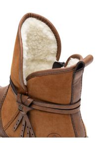 Rieker Botki Z3772-22 Brązowy. Kolor: brązowy. Materiał: materiał #4