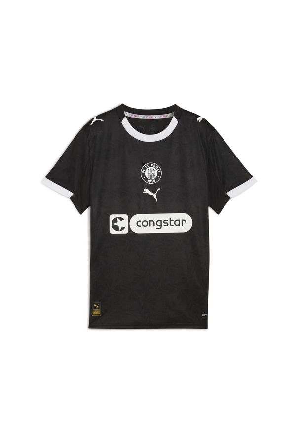 Puma - Młodzieżowa trzecia koszulka FC St. Pauli 25/26 PUMA Black White. Kolor: czarny, biały, wielokolorowy. Sport: piłka nożna
