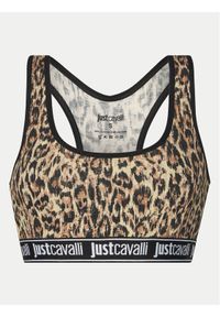 Just Cavalli Biustonosz top 78PAJU02 CJUT3 Brązowy. Kolor: brązowy. Materiał: bawełna