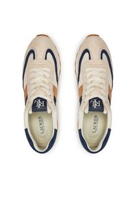 Lauren Ralph Lauren Sneakersy Dani 802947907001 Beżowy. Kolor: beżowy. Materiał: materiał #3