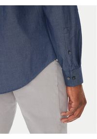 Calvin Klein Koszula LV019EU024 Granatowy Slim Fit. Kolor: niebieski. Materiał: bawełna #5