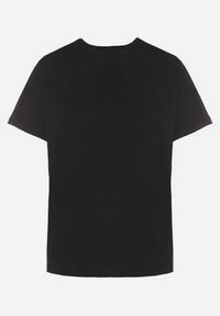Born2be - Czarny T-shirt z Bawełny Ozdobiony Naszywką Firolee. Okazja: na co dzień. Kolor: czarny. Materiał: bawełna. Wzór: aplikacja. Styl: casual #7