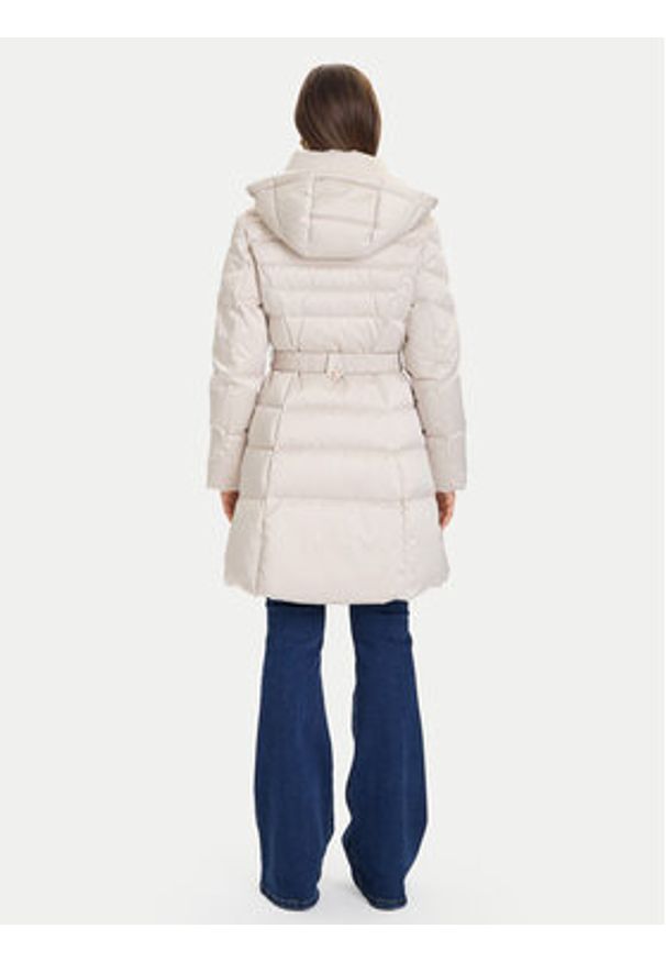 Guess Płaszcz zimowy W5BL30 W2802 Écru Regular Fit. Materiał: syntetyk. Sezon: zima