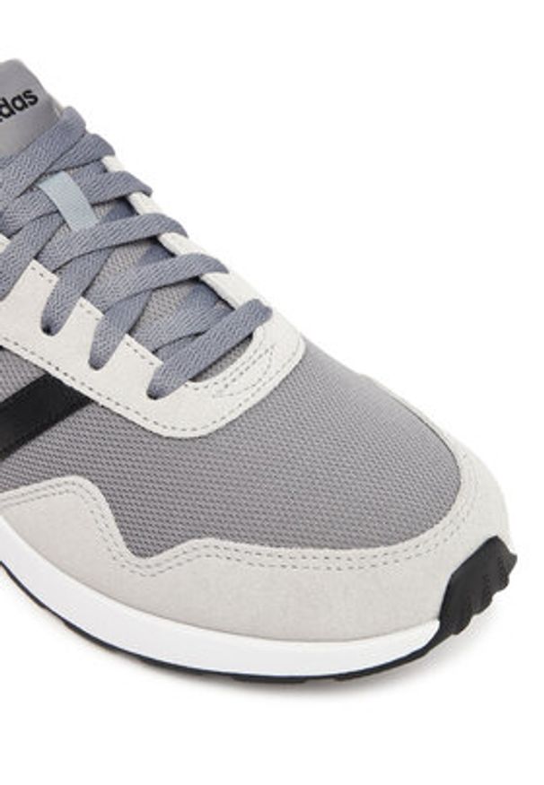 Adidas - adidas Sneakersy Run 60s 4.0 JR6624 Szary. Kolor: szary. Materiał: materiał. Sport: bieganie