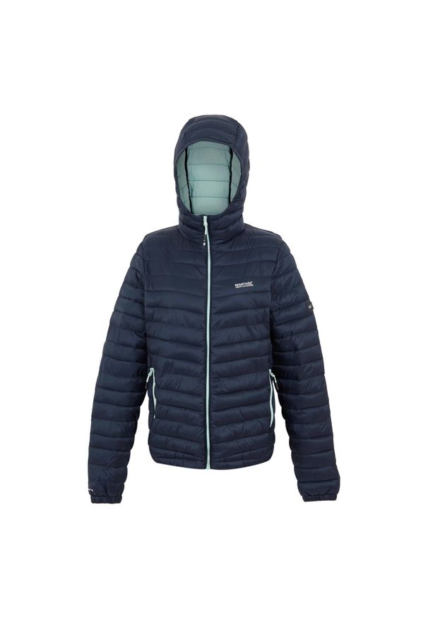 Regatta - Kurtka Ocieplana Damska Hurden. Kolor: niebieski. Materiał: puch. Sport: turystyka piesza