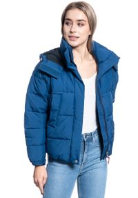 Lee - LEE CROPPED PUFFER JKT DAMSKA KURTKA ZIMOWA OIL BLUE L56VUMMO. Sezon: zima