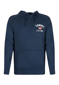 TOMMY HILFIGER - Tommy Jeans Bluza Tjm Graphic | DM0DM07033 | Mężczyzna | Granatowy. Okazja: na co dzień. Typ kołnierza: kaptur. Kolor: niebieski. Materiał: bawełna. Styl: casual