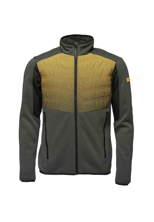 GLENMUIR - Sweter Sportowy Loap Gandalf dla Mężczyzn - Ciepły i Oddychający. Kolor: szary, wielokolorowy, żółty. Materiał: włókno, materiał