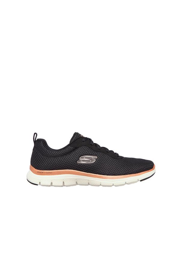 skechers - Buty sportowe damskie Skechers Flex Appeal 4.0 Brillant View. Okazja: na co dzień. Kolor: biały, wielokolorowy, czarny. Materiał: materiał. Szerokość cholewki: normalna