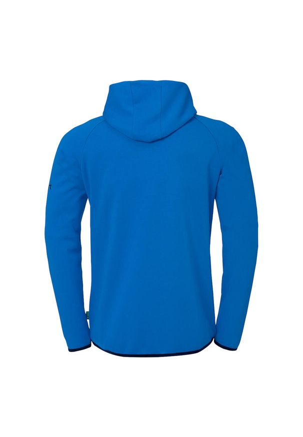 UHLSPORT - Bluza dresowa z kapturem Uhlsport ID. Typ kołnierza: kaptur. Kolor: niebieski. Materiał: dresówka. Wzór: nadruk. Sport: piłka nożna