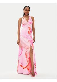 Fracomina Sukienka letnia FQ24SD3013W470N4 Różowy Slim Fit. Kolor: różowy. Materiał: syntetyk. Sezon: lato